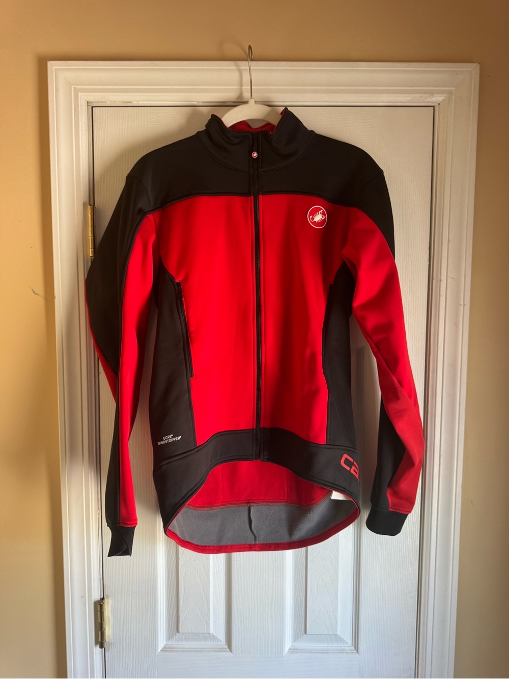 Castelli Men's Red & Black Performance Cycling Jacket